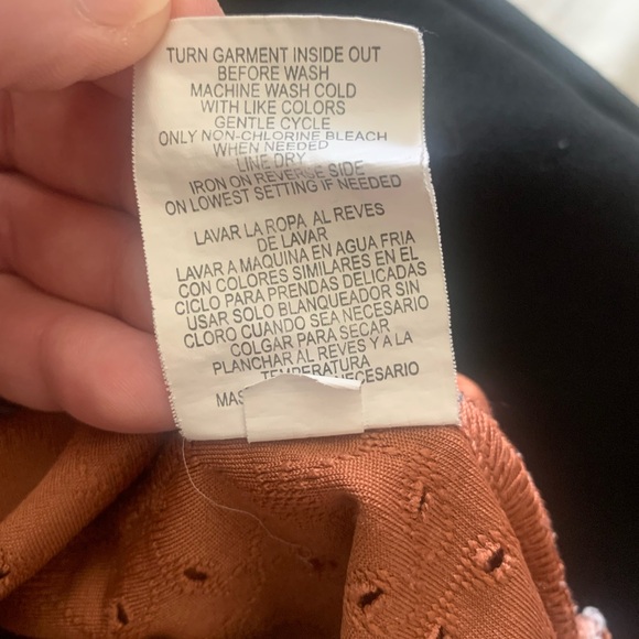 Rewind burnt Orange eyelet top with ruffles sleeves - Picture 7 of 7